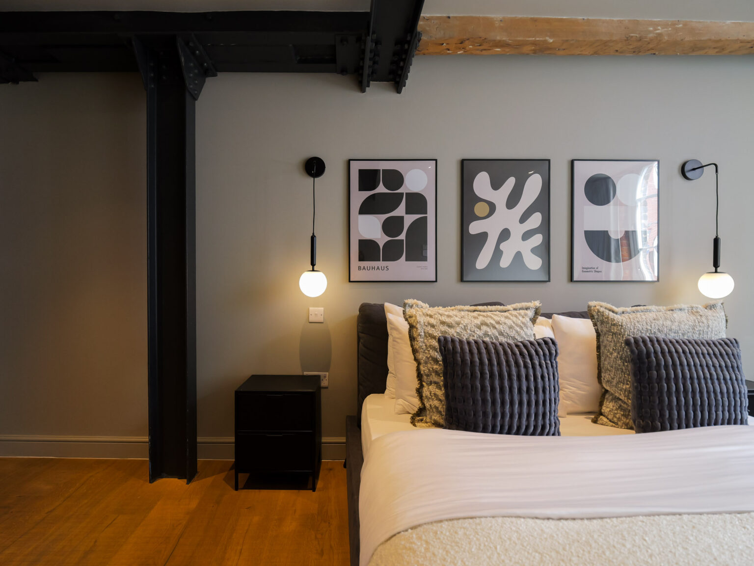 Ancoats Loft — kitchen and stair